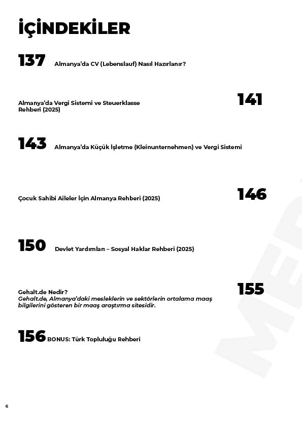 Almanya'da Yaşam Rehberi / Tam Kapsamlı E-Kitap